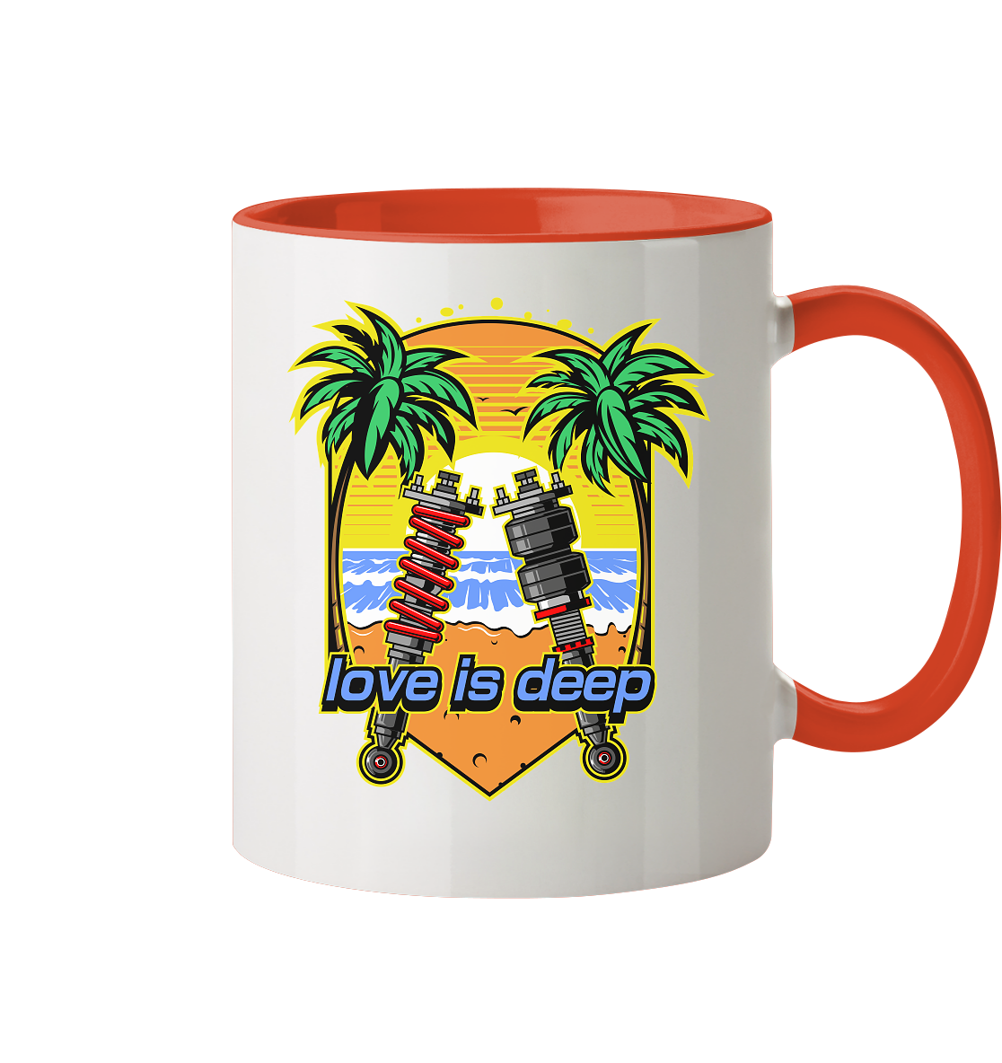 Love is Deep - Tasse zweifarbig