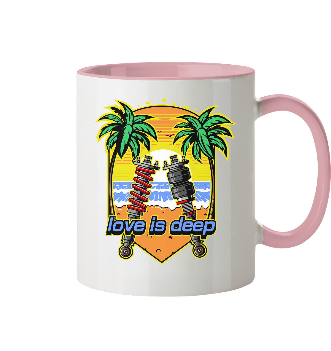 Love is Deep - Tasse zweifarbig