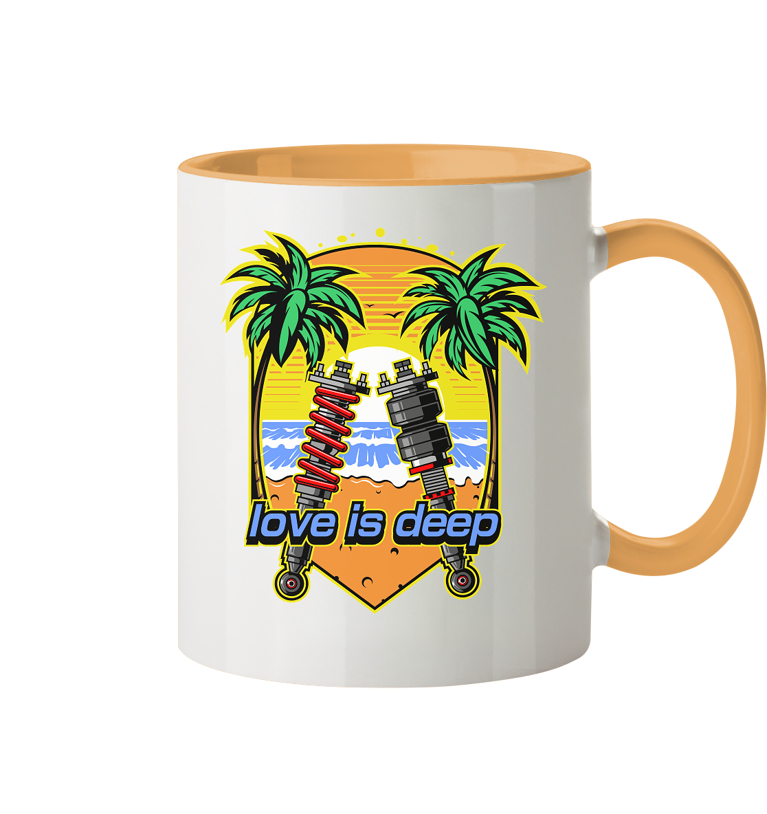 Love is Deep - Tasse zweifarbig