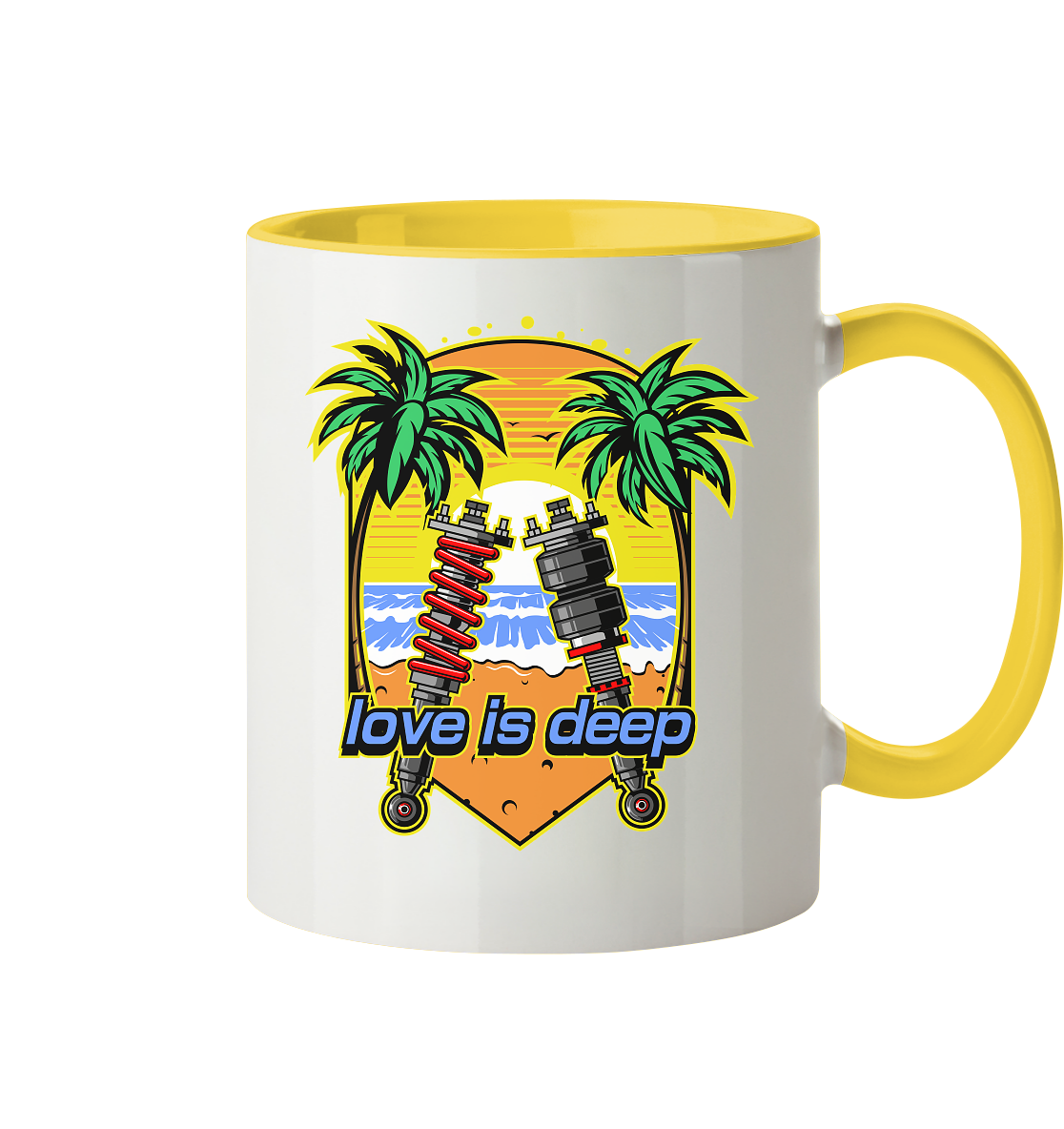 Love is Deep - Tasse zweifarbig
