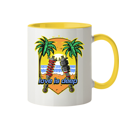 Love is Deep - Tasse zweifarbig